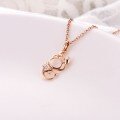 wholesale 18K Rose Gold New Cute and Sweet Scorpio Pendant Women's Fashion 9K Gold Moissanite Necklace Ins-0-1