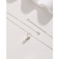 wholesale S925 Sterling Silver Pearl Pendant Necklace for Women, Minimalist and Unique Design, New Arrival Light Luxury Collarbone Chain-0-3