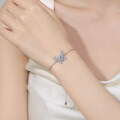 wholesale S925 Sterling Silver Moissanite Butterfly Intricate Craftsmanship Premium Edition Bracelet Cross-Border Hot-Selling Jewelry High-End Gift for Best Friend-0-3