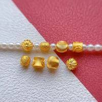wholesale Gold-Plated 925 Ancient Silver Flash Cat Eye Bead Bamboo Cross Pattern Vajra Barrel Bead Spacer Bead Waist Bead for DIY Beading-A cat's eye