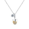 S925 Silver Shovel Series Small Spade Mossan Necklace for Women, Minimalist Luxury Design-0-3