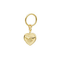 wholesale S925 Silver Plated with 14K Gold Japanese Retro Minimalist Style Double-Sided Three-Dimensional Pendant-Pigeon Pendant (without chain)  925 Silver