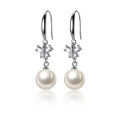 wholesale S925 Sterling Silver Earrings Women Korean Style Small Fresh Cultured Pearl Butterfly Ear Accessories with Micro-Inlaid Beads G5736-0-4
