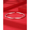 wholesale 999 Sterling Silver Möbius Ring Bracelet for Women, Minimalist Luxury Small-Loan Design, Exquisite Solid Pure Silver Youthful Style Silver Bangle-0-1