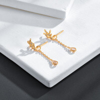 wholesale Wholesale of K gold-plated sterling silver detachable earring drop small earrings, spring new Aget* same style women's earrings-Detachable earrings &gt;925 silver