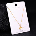 S925 Sterling Silver K Gold Pendant Necklace with Gourd and Plain Pi-0-52