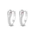 wholesale S925 Silver Retro Vintage Zodiac Snake Minimalist Creative Trendy Versatile Earrings Ear Clips-0-6