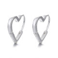 wholesale S925 Sterling Silver Small Heart-shaped Ear Clasp, Fresh and Sweet Korean Style Ins Minimalist Earrings for Women-0-4