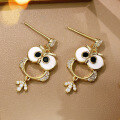 wholesale S925 Sterling Silver Owl Stud Earrings for Women, Minimalist Design, New Arrival Elegant Earrings-0-4