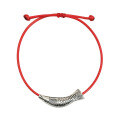 wholesale 925 Sterling Silver Retro Style Year-after-Year Abundance Small Fish Red String Bracelet for Women, Chinese National Trend Kissing Fish Luck-Bringing Hand Accessory-0-4