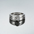 Sterling Silver 1ct Moissanite Couple's Ring Proposal Birthday Gift-0-1