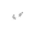 wholesale S925 Sterling Silver 622/623 Korean Version Ins Niche Design Minimalist Versatile Starfish Screw Bead Twist Closure Stud Earrings-0-7