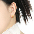 wholesale S925 Sterling Silver Minimalist Geometric Ellipse Smooth Design Versatile Women's Ear Clips-0-2