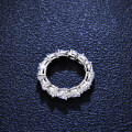 S925 Silver Ring, Moissanite Stackable Pinky Ring for Women, Jewelry Manufacturer-0-1
