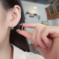 wholesale S925 Sterling Silver Korean-style Creative Wave Design Geometric Irregular Minimalist Delicate Earrings-0-3