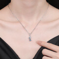 S925 Silver Moissanite Mini Pearl Necklace, Wholesale Luxury Style-0-2