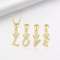 wholesale S925 Sterling Silver, Fashionable And Luxurious Crown Design With Zircon, Diy 26 English Letter Pendant Necklace, Versatile For European And American Styles-0-1