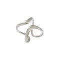 wholesale S925 Sterling Silver 501 Korean Version Ins Small and Unique Design Irregular Lines Ring for Women-0-5
