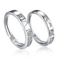 wholesale S925 Silver minimalist romantic open adjustable couple rings pair for him and her jewelry wholesale-0-25