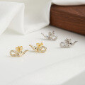 wholesale S925 Sterling Silver Cloud-Pull Jewelry Unique Snake-shaped Ear Studs, New Simple and Cute Small Snake Ear Wholesale and Distribution-0-2