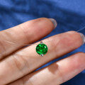 925 Sterling Silver 2-Carat Green Invisible Necklace Mermaid Tear Drop Pendant-0-0
