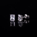 wholesale Platinum, 9K, 10K, 14K, 18K Gold Four-Prong 15 Carat Moissanite Stud Earrings with High-End Feel-0-0