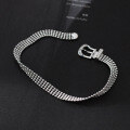 wholesale S925 Sterling Silver Lace Watch Band Bracelet Sweet Ins Style Exquisite Diamond-Inlaid Waist Belt Light Pearl Bracelet S7791-0-1