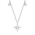 S925 Sterling Silver Moissanite Cross Pendant Necklace for Women-0-7