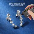 Sterling Silver Moissanite Fashion Vine Earrings, Wholesale Direct-0-2