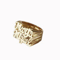 wholesale Metal 3D Double Name Handcrafted Design Women's/Men's Rings Christmas Gift Jewelry Wholesale-0-4