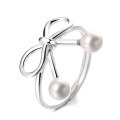 wholesale S925 Sterling Silver Korean Style Unique Creative Fashion Fresh and Elegant Design Bow Small Niche Versatile Ring-0-4