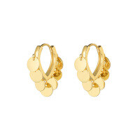 wholesale 925 Sterling Silver Cross-border Wholesale Niche Luxury Earrings,ins-E195E-Gold 925 Silver