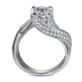 wholesale Sterling Silver S925 Exaggerated Full Diamond Fashion Curve Women's Cross-Border E-Commerce Bestseller Ring-0-2