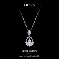 Metal Non-Fading Minimalist Luxury Necklace for Women-S925 silver + zircon  925 silver