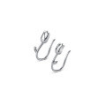 wholesale S925 Sterling Silver Vintage Hong Kong Style Smooth Tulip Flower Ear Hooks, Niche and Elegant, Sweet Instagram-style Earrings M02308-0-4
