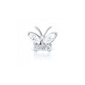 wholesale 925 Sterling Silver Single Butterfly Stud Earring with Diamond Piercing Cartilage, Trendy INS Style-0-6
