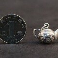 wholesale 990 Sterling Silver Retro Teapot Pendant, Hanging Pot Charm, Let Time Simmer into a Pot of Tea, Afternoon Tea-0-1