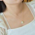 wholesale 18k Gold Clasp Natural Hetian Jade Greenish-White Small Square Bag Pendant Women's Pendant Factory Wholesale-0-4