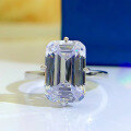 wholesale S925 Silver New Style High Carbon Diamond 8*12 Ring Ins Export Jewelry Piece for Drop Shipping-0-0