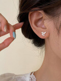 999 Silver Phoenix Rebirth Stud Earrings, 2025 New Small-Batch Elegant Women's Earrings-0-4