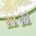 S925 Sterling Silver D-color Moissanite Luxury Earrings-0-2
