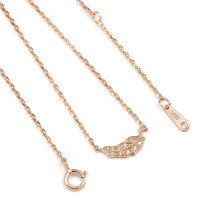 wholesale Fine Silver Spring Summer New Light Luxury Niche Leaf Pendant Exquisite Quality Fine Bone Chain Necklace for Women Wholesale-Leaf necklace 925 silver