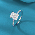 wholesale 925 Silver Jewelry 6*8mm Rectangle Small Cube Ring with High Carbon Diamond, Women's Fashion Minimalist-0-1