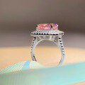 wholesale S925 Sterling Silver Pink Zircon Ring for Women,。-0-2