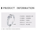 18K Gold Plated 925 Silver D Color Moissanite Four-Leaf Clover Ring-0-9