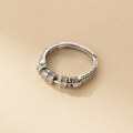 wholesale S925 Sterling Silver Korean Style Exquisite Minimalist Niche Design Zodiac Arabesque Pattern Ring R02771-0-3