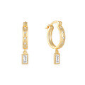 wholesale S925 Sterling Silver Colored Zircon Square Ear Claw Earrings for Women,Ins-0-5