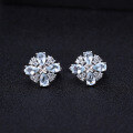 wholesale S925 Silver Fashion Sky Blue Topaz Earrings,S925-0-0