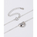 wholesale 925 Sterling Silver Bean Necklace for Women, Light Luxury Small Brand New Model Popular Internet-famous Collarbone Chain High-end Sense Necklace-0-3