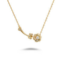 wholesale 925 Sterling Silver Chinese Light Luxury 3D Lotus Pendant Necklace for Women with Moissanite Inlaid Floral Design-Moissanite Flower Necklace>925 Silver